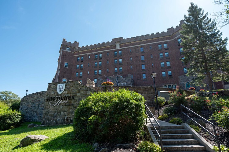 Hotel exterior entrance