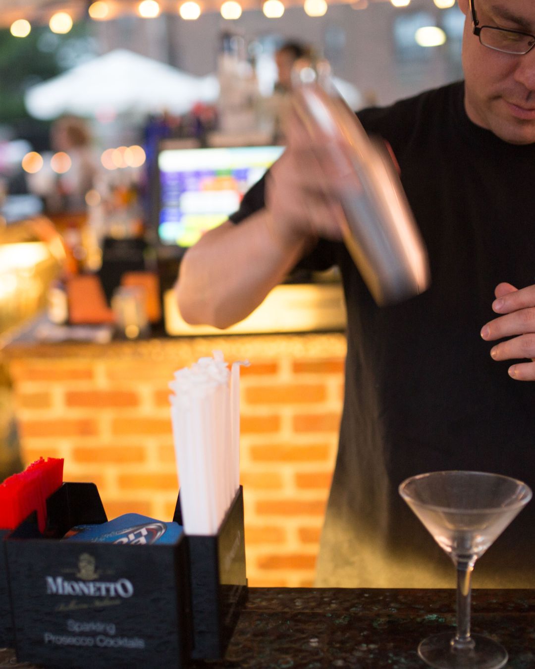 Bartender Mixing a Drink