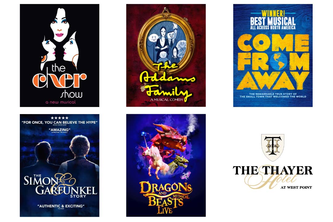 Posters of performances at the Ike Hall